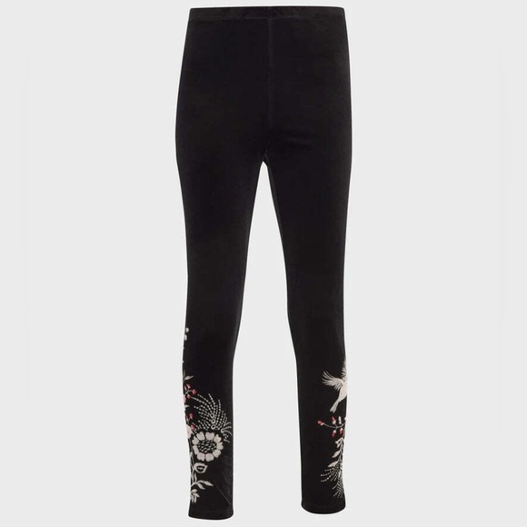Johnny Was NWT Valentina Embroidered Stretch Leggings - Picture 1 of 11
